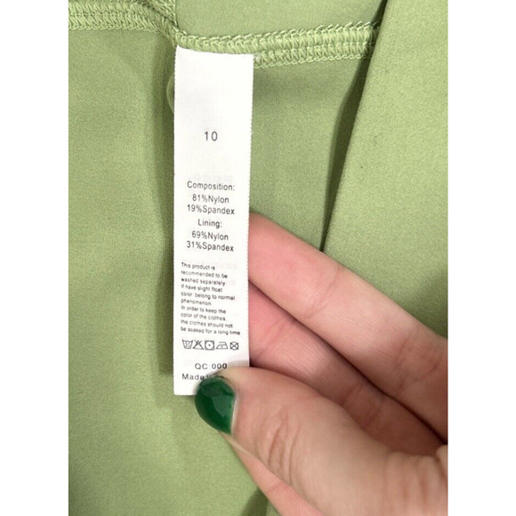 Lululemon Align HR Pant 25" Scalloped Hem -Light Green Size 10 Bnfts Charity - Picture 5 of 8